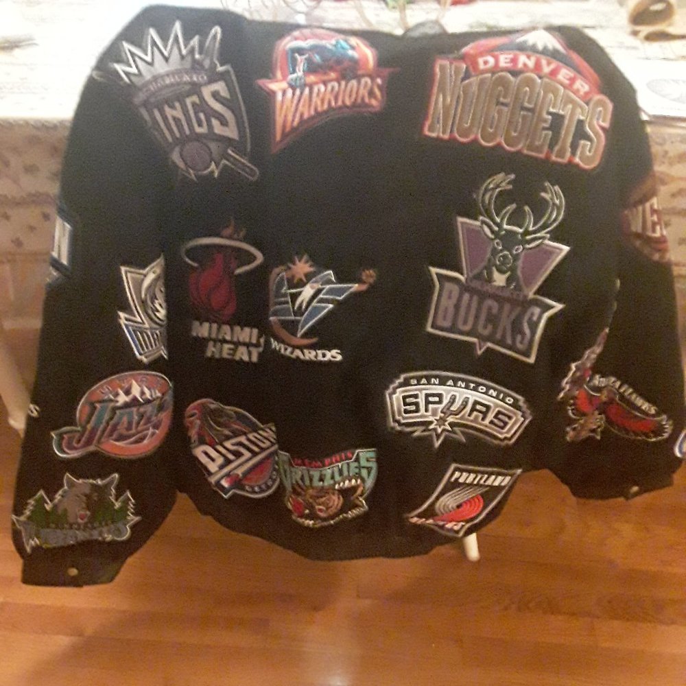 mens jeff hamilton wool/leather jacket (rare)2x